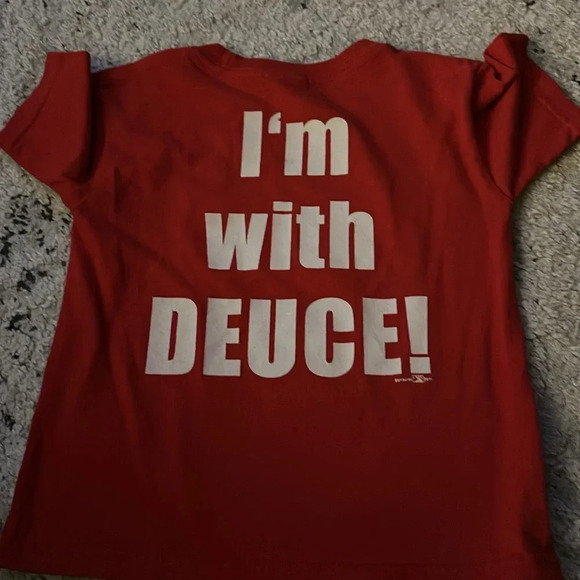 Frisco RoughRiders Red “I’m with Deuce” Baseball s/s t-shirt - Picture 2 of 2
